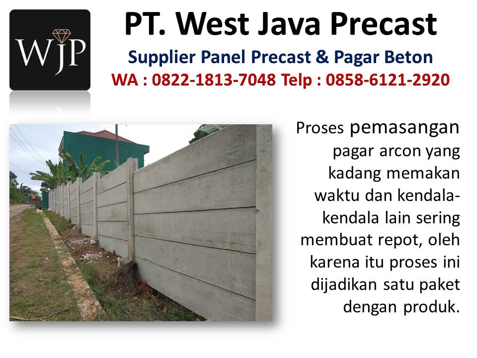 Cat tembok beton hubungi wa : 085861212920, perusahaan dinding precast di Bandung Jual-pagar-beton-terbaru